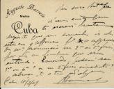 Cartão pessoal de Augusto Barreto para António José de Almeida.