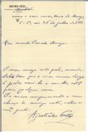 Carta de Agostinho Fortes para António José de Almeida