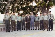 Fotografia de António de Spínola por ocasião da visita à Escola Superior das Forças Armadas de Segurança de Macau