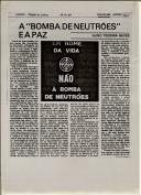 A "Bomba de Neutrões" e a paz