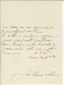 Carta de José Barros Nobre para [António José de Almeida].