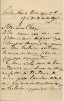 Carta de Tomás de Melo Breyner para António José de Almeida.