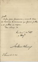 Carta de Avelino de Oliveira para António José de Almeida.