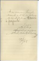 Carta de Alberto Valente Silveira para António José de Almeida