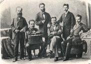 Fotografia de Bernardino Machado com alguns colegas de Coimbra