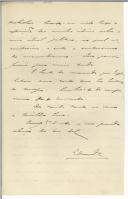 Carta incompleta de Evaristo Cutileiro.