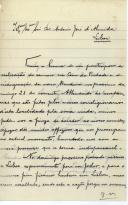Carta de Galileu Borreo para António José de Almeida.
