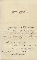 Carta de C. Cabrita [para António José de Almeida].