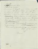 Cópia de carta de António José de Almeida para o General Faro
