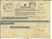 Telegrama de Augusto Duarte para António José de Almeida.