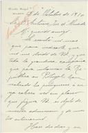 Carta de Nicolás Bengoa para António José de Almeida.