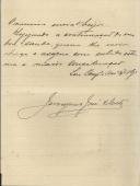 Carta de Jerónimo José da Costa para António José de Almeida.