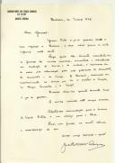 Carta de Mendes Bartolomeu Henriques (?) para Francisco da Costa Gomes 