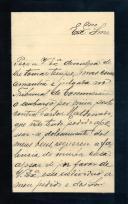 Carta de José Augusto de Vasconcelos para António José de Almeida.