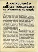 A colaboração militar portuguesa na cubanização de Angola