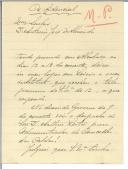 Carta de José Eduardo Raposo de Magalhães para [António José de Almeida].