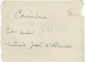 Carta de João Chagas para António José de Almeida