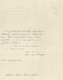 Carta de António Ferreira Pinto da Mota para António José de Almeida