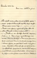 Carta de Herculano Carvalho para António José de Almeida.