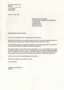 Cópia de carta enviada por Francisco da Costa Gomes para Michael Harbottle