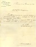 Carta de Manuel Leal para António José de Almeida.