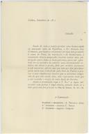 Circular de A. Teixeira Alves, António C. Nunes e Augusto Sampaio