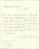 Rascunho de telegrama de António José de Almeida para António Maria da Silva.
