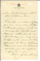 Carta de Manuel de Arriaga para António José de Almeida.