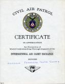 Civil Air Patrol Certificate