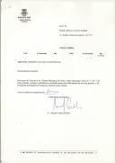 Ofício de Manuel Coelho Carvalho para Maria Estela Costa Gomes,
