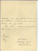 Carta de Francisco Pereira para António José de Almeida