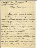 Carta de José de Nápoles para António José de Almeida