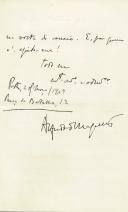 Carta de Alfredo Marques para António José de Almeida.