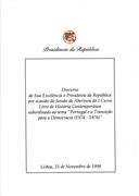 Discurso de sua excelência o Presidente da República por ocasião da sessão  de abertura do I curso livre de História Contemporânea subordinado ao tema "Portugal e a transição para a democracia (1974-1976)"