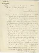 Carta de Lino Martins Coelho para António José de Almeida