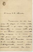 Carta Carlos de Sousa e Faro para [António José de Almeida].
