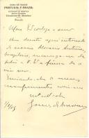 Carta de Gomes de Amorim para [António José de Almeida].