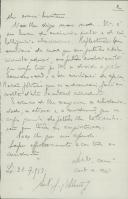 Rascunho de carta de António José de Almeida