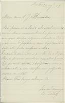 Carta de Basílio Teles para António José de Almeida.