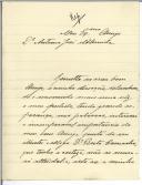 Carta de Júlio Pina para António José de Almeida