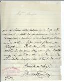 Carta de Plácido A. Ferreira para António José de Almeida