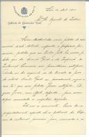 Carta de Zacarias Guerreiro para António José de Almeida.