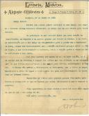 Carta de Augusto de Oliveira para António José de Almeida.