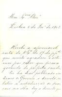 Carta de João Francisco da Costa para [António José de Almeida].