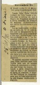 É fixado o dia 1º de Dezembro para a Revolução de 1640