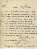 Cópia de carta de Joaquim de Melo Freitas.