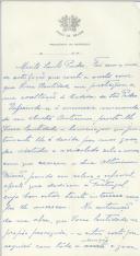 Rascunho de carta de António José de Almeida 