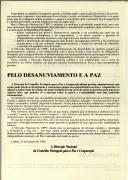 Declaração da Direcção Nacional do Conselho Português para a Paz e Cooperação
