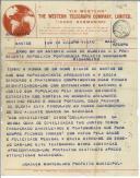 Telegrama de Joaquim Montenegro para <span class="hilite">António José</span> de <span class="hilite">Almeida</span>