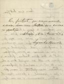 Carta de Augusto Barreto para António José de Almeida.